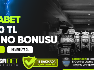 Sosabet 3.000 TL Casino Bonusu