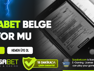 Sosabet Belge İstiyor Mu