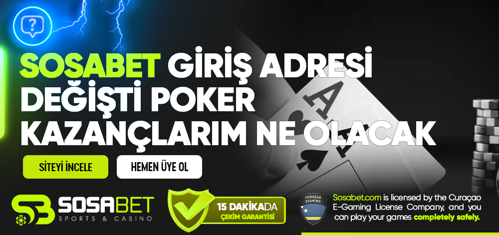 Sosabet Giriş Adresi Değişti Poker Kazançlarım Ne Olacak