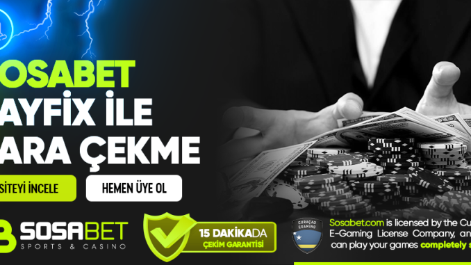 Sosabet Payfix ile Para Çekme